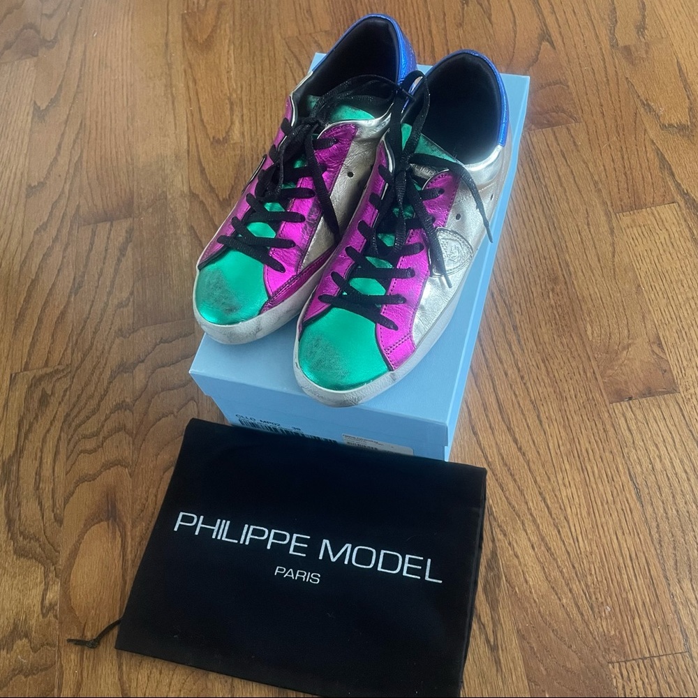 Philippe Model Paris Multicolor Sneakers Size 39
